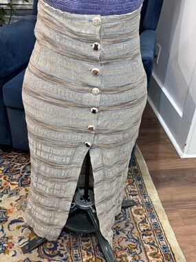 Amazing animal button midi skirt.summer & spring.90’s beachy summer form fitting